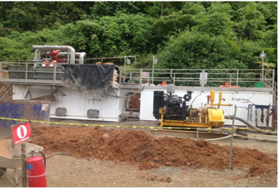 HDD泥漿循環回收系統國外非開挖現場一