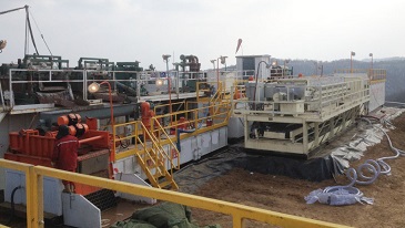 鉆井廢棄物處理系統隨鉆處理現場