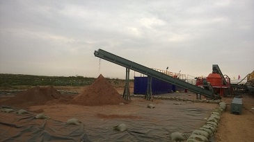 水基泥漿經過甩干機處理效果