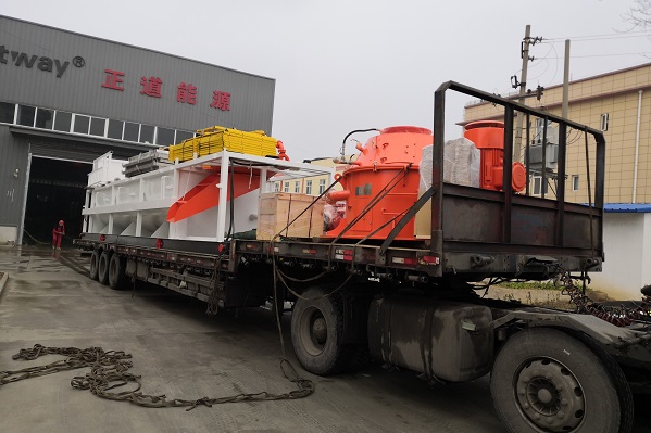 山東東營油泥處理系統發貨