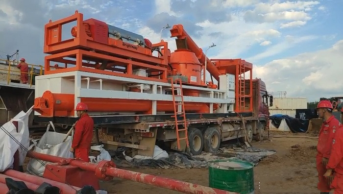 可拖車泥漿不落地現場