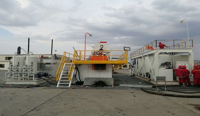 含污油泥處理成套設備現場